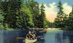 Allagash River Canoeing Postcard