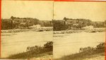 River Near Livermore Falls, Stereoscopic View by W. W. Peabbles