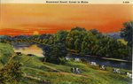 Maine Sunset Postcard