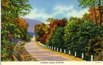 Maine Highway Scene Postcard