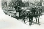 Grindstone, Maine, Hauling Logs