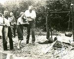 Charley Miller with Sally Rand and Herbert Swett Eating Outdoors by Waddington's Inc.