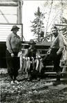 Eddie and Mrs. Collins with Charley Miller at Miller's Camps
