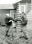 Charley Miller Sparring with Doc Almy of the Boston Post