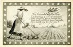World War I Postcard, The Comrade with the Hoe