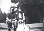Wight Family, Young Man in a Cap and Young Woman with a Camera