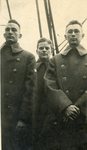 World War I, Three soldiers in greatcoats.