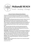 Educational Resources Historical Timeline of Wabanaki-Maine Relations by Wabanaki REACH